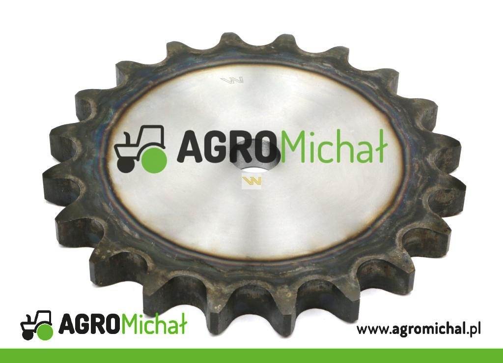 Koło zębate hartowane tarcza 08B-1 (R1 1/2) Z-17 Waryński