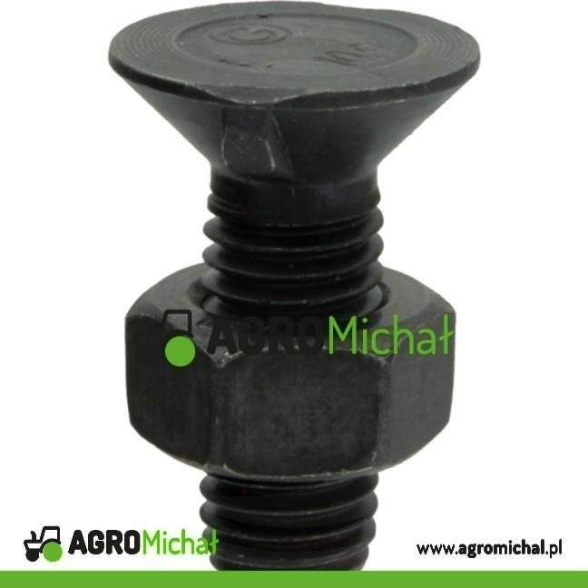 ŚRUBA PŁUŻNA M12X35 NOSKOWA FI ŁBA 24