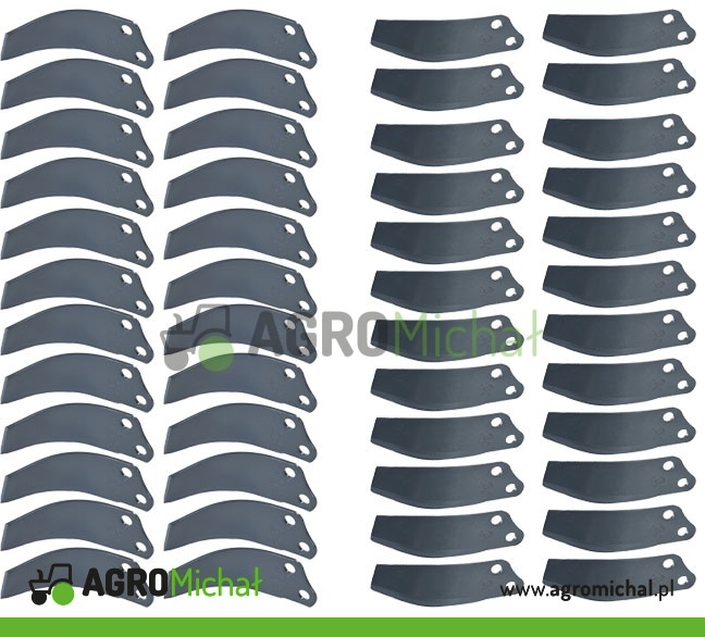 Komplet noży glebogryzarki